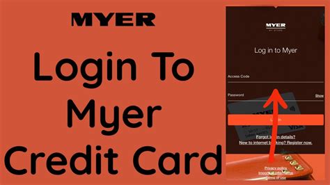 myer one online login.